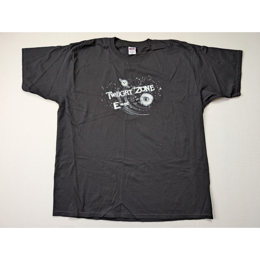 2008 Twilight Zone Shirt Mens 3XL Black TV Show Logo CBS Sci-Fi